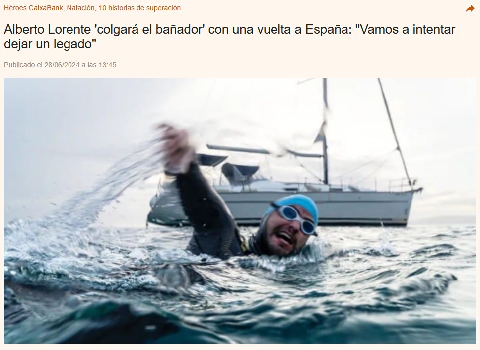 'El hombre de las aguas' se prepara para su último gran reto. Dará la vuelta a la península nadando por sus costas.